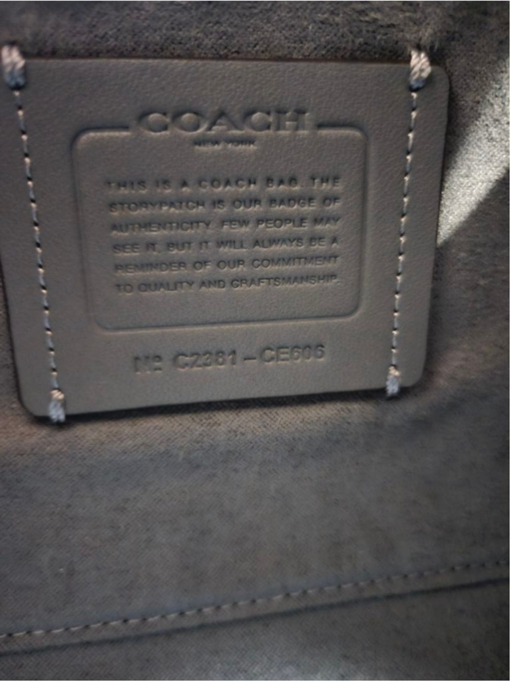 NWOT Coach Grace Carryall in Gold/Granite - Picture 11 of 16
